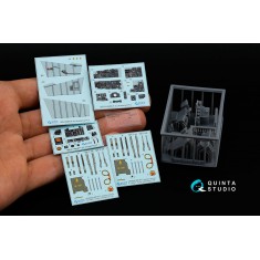 1/48 F-4J Phantom II Interior 3D Decal for Academy kits w/Resin Parts