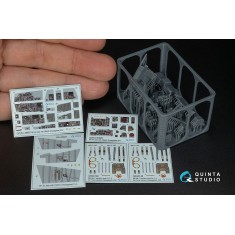1/48 RF-4C Phantom II (late with DMAS) Interior 3D Decal (Hasegawa) with parts