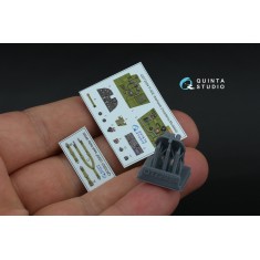 1/72 P-40E Wtarhawk Interior 3D Decal for Academy/Modelist (with 3D-printed resin)