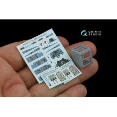 1/72 Su-30MKK Interior 3D Decal for Trumpeter kits (with 3D-printed resin part)