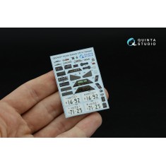 1/24 Honda Ballade CR-X Interior 3D Decal for Tamiya