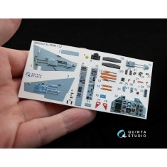 1/32 Su-25SM Interior Detail Set (on decal paper) for Trumpeter Kit
