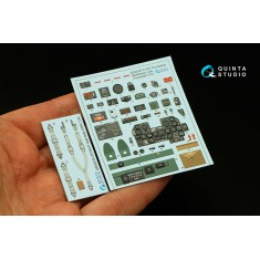 1/32 P-47D Thunderbolt Bubbletop Late Coloured Interior Detail Parts for Trumpeter kits