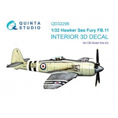 1/32 Hawker Sea Fury FB.11 3D Interior Decals for DBMK Kit