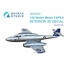 1/32 Gloster Meteor F.8/FR.9 3D Interior Decals for Revell Kit
