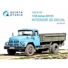 1/35 Amur-53131 3D Interior Decals for AVD Kit