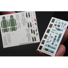 1/48 Yak-130 Interior Detail Set (on decal paper) for Zvezda Kits