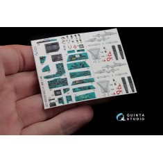 1/48 Mig-31Bm Interior Detail Set (on decal paper) for AMK Kit