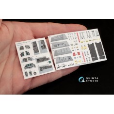 1/48 F-16D Interior Detail Set (on decal paper) for Hasegawa Kit