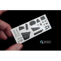 1/48 Mi-24V Nato Black Panels Interior Detail Set (on decal paper) for Zvezda Kit