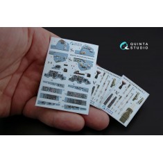 1/48 Sukhoi Su-27UB 3D Printed & Coloured Interior Decal Parts for KittyHawk