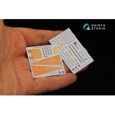 1/48 Fokker EV-DVIII 3D-Printed & Coloured Interior on Decal Paper for Eduard