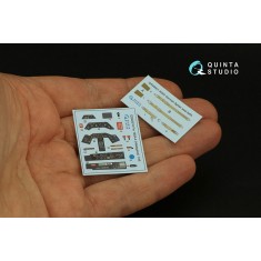 1/48 Fw 190A-4 3D-Printed & Coloured Interior on Decal Paper for Hasegawa kits