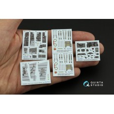 1/48 F-4G Phantom II late Interior Parts (3D decal) for Meng kits