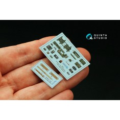 1/48 A6M2 Zero Nakajima Coloured Interior Detail Parts for Eduard kits