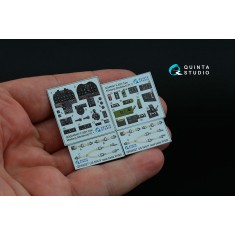 1/48 F-82H Twin Mustang Coloured Interior Detail Parts for Modelsvit kits