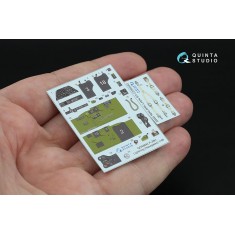 1/48 P-38H Lightning Interior Details on 3D Decal (Hasegawa)