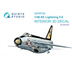 1/48 BAC/EE Lightning F.6 Interior 3D Decal for Airfix