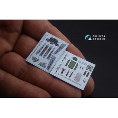 1/72 Sukhoi Su-27SM 3D Printed & Coloured Interior Decal Parts for Zvezda kit