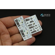 1/72 F-16D Interior Parts (3D decal) for Revell kits