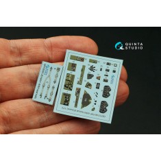 1/72 F6F-5 Hellcat Coloured Interior Detail Parts for Eduard kits