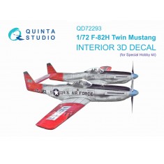 1/72 F-82H Twin Mustang 3D Interior Decals for Special Hobby Kit