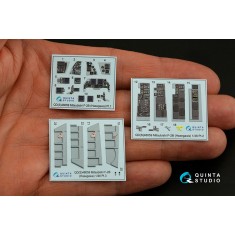 1/48 Mitsubishi F-2B Coloured Interior Detail Parts for Hasegawa kits #Small