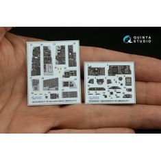 1/48 F-4G Phantom II late Interior Parts (3D decal) Small version for Meng kits