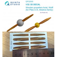 1/32 Axial Wolff Wooden Propellers for Roden kits