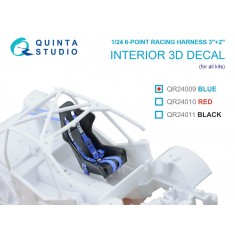 1/24 Sparco 6-Point Racing Harness 3"+2", Blue
