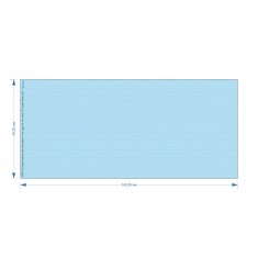 1/72 Single Riveting Rows (each 0.10 mm, gap 0.4 mm) White Colour, Total L: 6.7m/22 ft