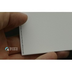 1/24 Single Riveting Rows (each 0.25 mm, gap 1.0 mm) White Colour, Total L: 5.8m/19 ft
