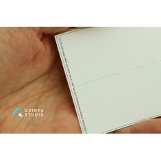 1/24 Double Riveting Rows (each 0.25 mm, gap 1.0 mm) White Colour, Total L: 5.8m/19 ft
