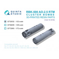 1/32 RBK-500 AO-2.5 RTM Cluster Bombs (2pcs)