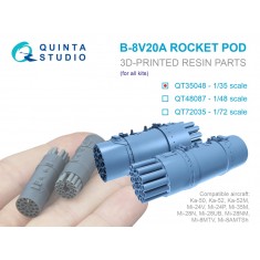 1/35 B-8V20A Rocket Pods for Ka-52, Mi-8, Mi-24/35 and Mi-28 (2pcs)