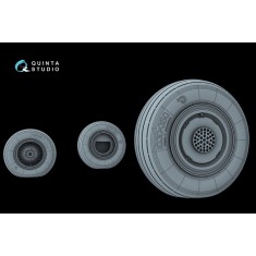 1/48 Su-30SM Wheels set with weighted tires (Zvezda)