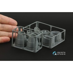 1/48 Su-30SM Exhaust Nozzles (Engines Running) (Zvezda)