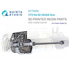 1/72 Ka-52 2A42 Gun with Metal Barrel for Dream Model