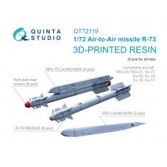 1/72 R-73 Air-to-Air Missiles with Launchers (6pcs)