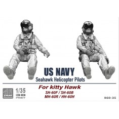1/35 USN Sea Hawk Helicopter Pilots for Kitty Hawk SH-60F/B, MH-60R, HH-60H