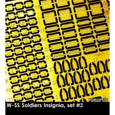 1/35 W-SS Soldiers Insignia, set #2 (single fret size 40x60mm)