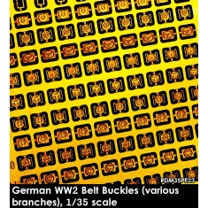 1/35 WWII German Belt Buckles (Heer/WSS, Polizei, RAD, SA, KM, LW)