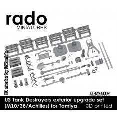 1/35 US M10/M36/Achilles Tank Destroyers Exterior Upgrade set for Tamiya kit