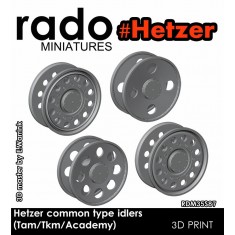 1/35 Hetzer Common Type Idlers set for Tamiya/Takom/Academy kit