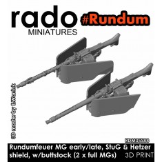 1/35 StuG/Hetzer Rundumfeuer MG 34 Early/Late with Buttstock (2x MG)