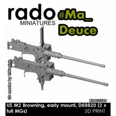 1/35 US M2 Browning Early Mount D69820 (2x .50 cal)