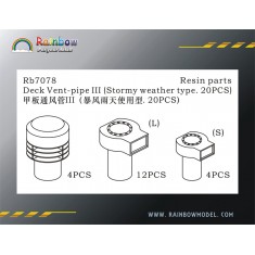 1/700 Deck Vent-Pipe III set (Stormy Weather Type, 20pcs)