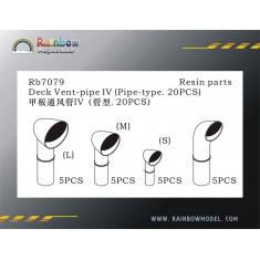 1/700 Deck Vent-Pipe IV set (Pipe-Type, 20pcs)