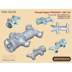 1/48 Harrier Turbo Jet Engine Pegasus 11 Mk 103 for Fa 2, Gr1/Gr3,T2/T4/T8