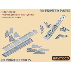 1/48 F-4 E/CJ/EJ Phantom II Spine, Hydraulics for Hasegawa kit